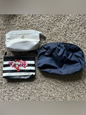 Set of 3 Makeup/Jewelry Travel Pouches